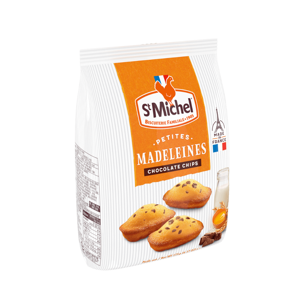 "St. Michel" Madeleines Choco Chips 175 gr – madlen sa ukusom mleka i komadićima čokolade